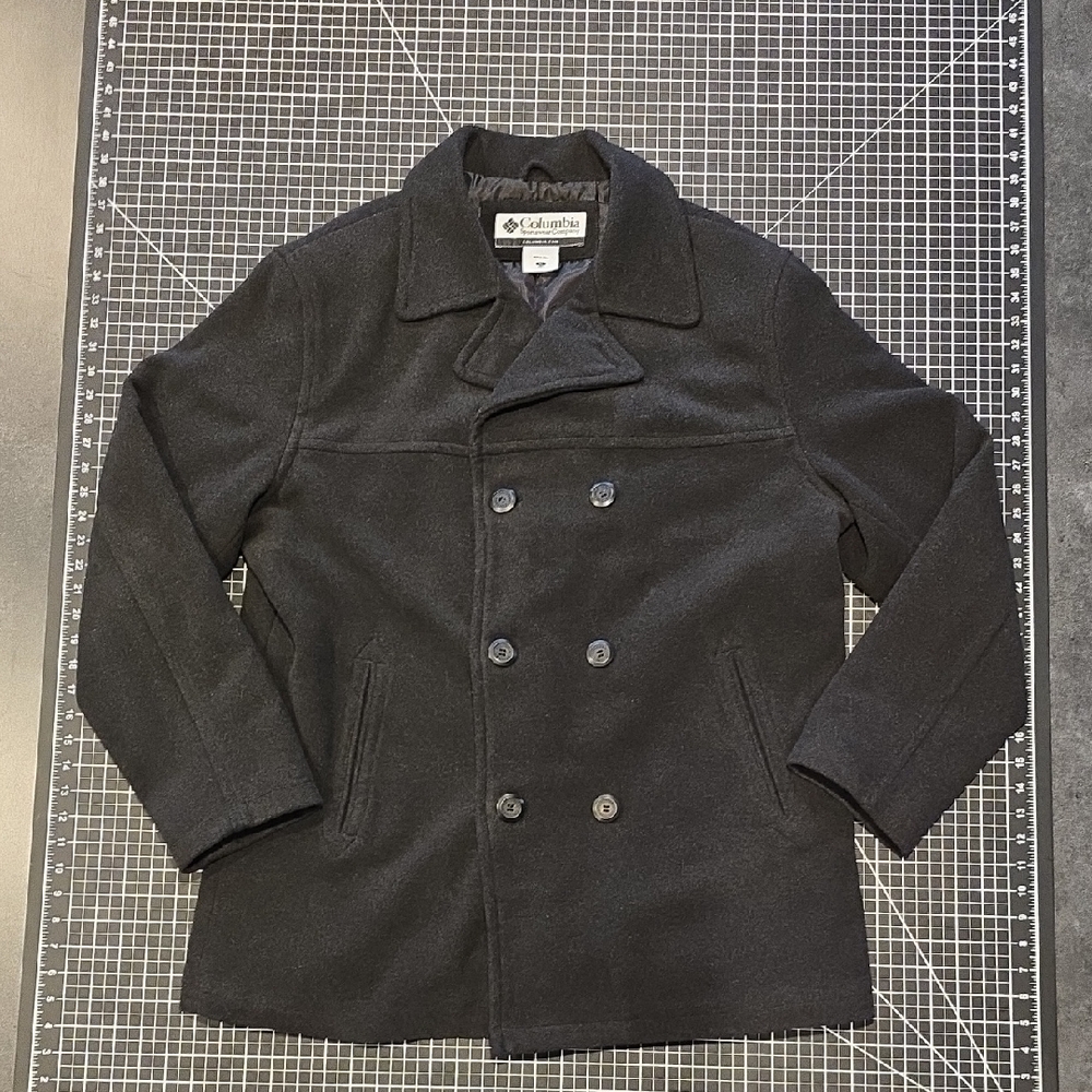 XL Polor Fleece Columbia Men's Black Peacoat (No Wool No Itch)